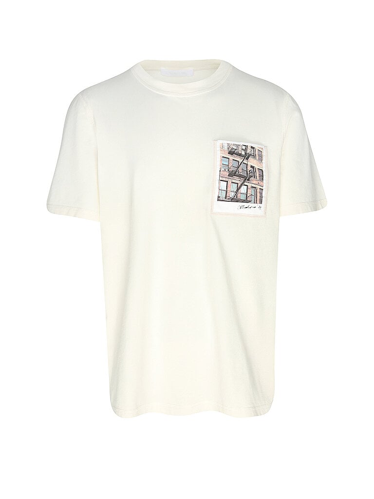Helmut Lang Postcard T-Shirt beige XXLarge male